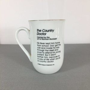 Vintage 1986 Museum Collections, Inc The Country Doctor Norman Rockwell Mug Cup